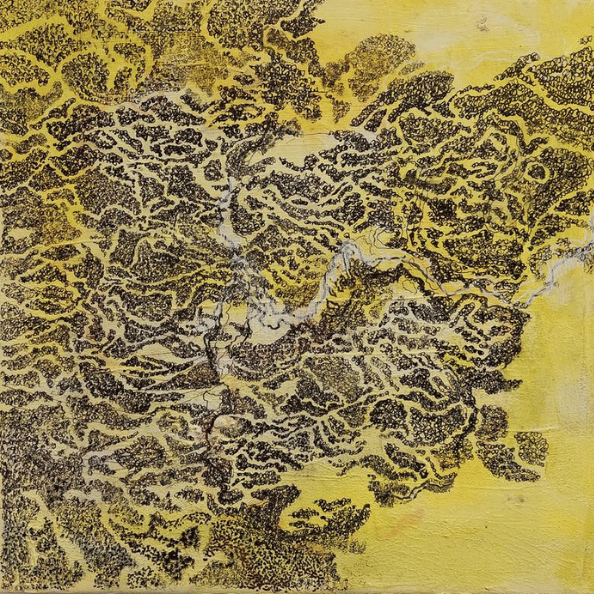Map painting yellow