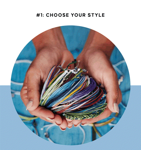 1: Choose your style- 2: Pic your colors- 3: Place your order