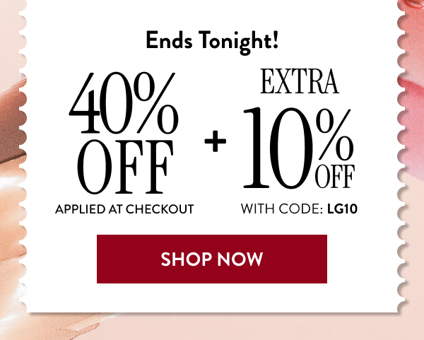 40% Off Applied At Checkout + Extra 10% Off With Code: LG10