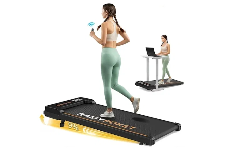 Treadmill Walking Pad – 3-i-1 löp- och gåband för hemmet löpband Mini Treadmill med 9 % lutning – 2.5HP motor (1–8 km/h)