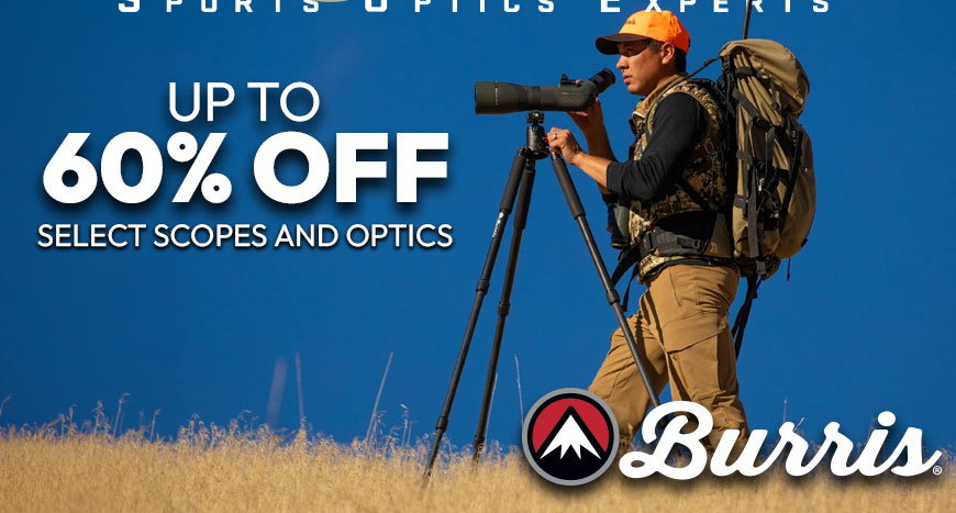 Save Big on Burris - Up to 60% Off Select Scopes, Binoculars, Red Dots and More!
