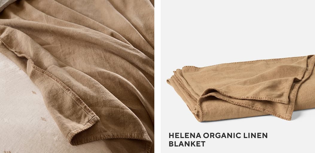 Helena Organic Linen Blanket