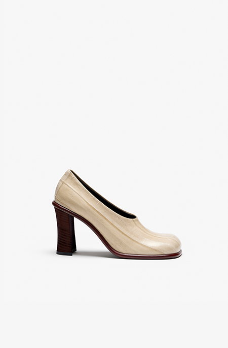 Esme 90MM Pumps in Eel in Ivory
