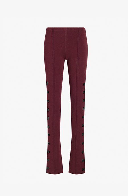 Martina Pant in Compact Stretch Viscose in Amarone