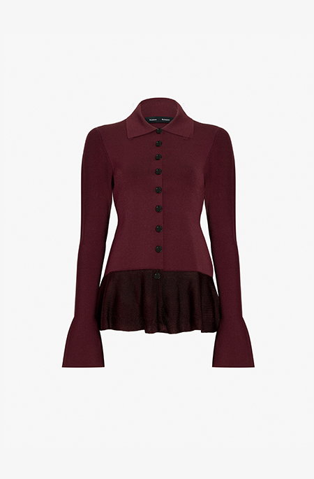 Martina Jacket in Compact Stretch Viscose in Amarone
