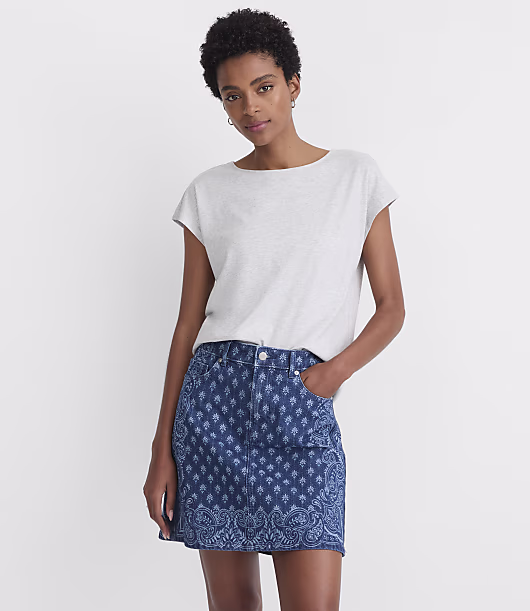 Heathered Modern Wedge Tee