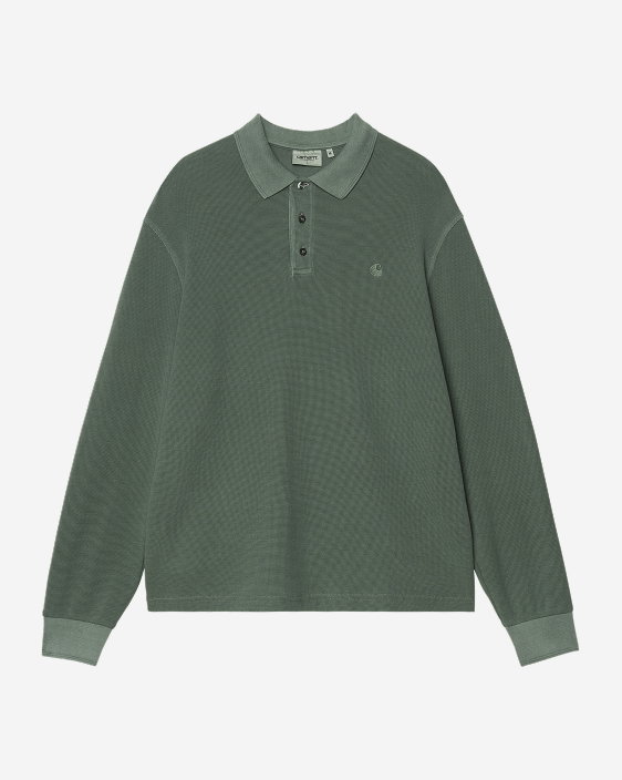 Carhartt WIP Waffle Rugby Shirt | Dark Scarab