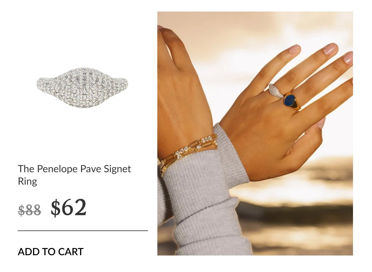 penelope pavé signet ring