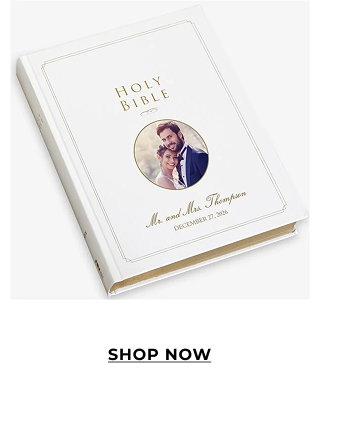 NIV Photo Personalized Wedding Holy Bible