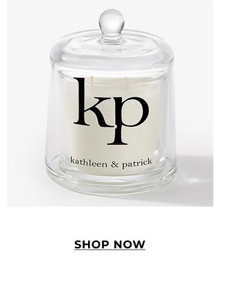 Paired Initials Personalized Cloche Candle