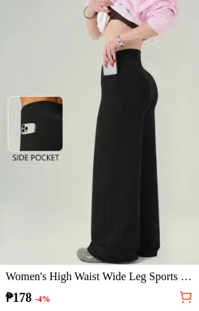 Women s High Waist Wide Leg Sports...