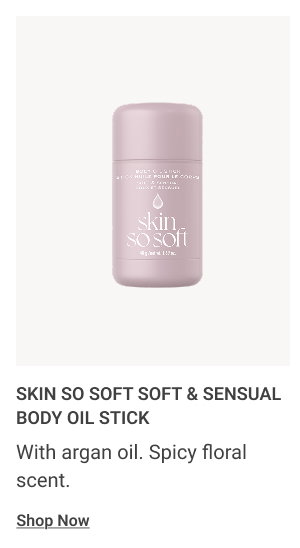 Skin So Soft Soft & Sensual Body Oil Stick With argan oil. Spicy floral scent. Shop Now 