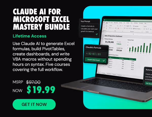 Claude AI for Microsoft Excel Mastery Bundle
