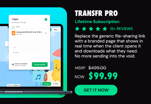 Transfr Pro: Lifetime Subscription