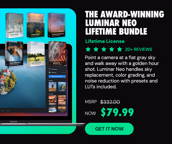 The Award-Winning Luminar Neo Lifetime Bundle (Refresh)