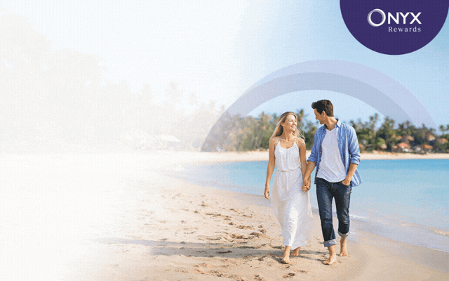 ONYX Rewards - 9.9 Getaways Mage for More. Every Stay Deserves a Reward 40% off + 5% for Members.