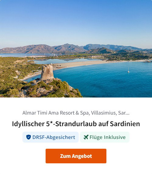 Idyllischer 5*-Strandurlaub auf Sardinien