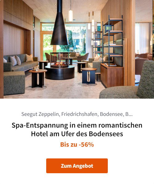 Spa-Entspannung in einem romantischen Hotel am Ufer des Bodensees