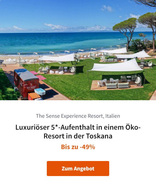 Luxuriöser 5*-Aufenthalt in einem Öko-Resort in der Toskana