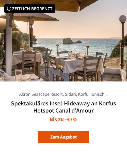 Spektakuläres Insel-Hideaway an Korfus Hotspot Canal d'Amour