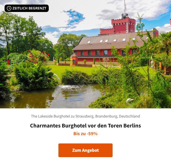 Charmantes Burghotel vor den Toren Berlins
