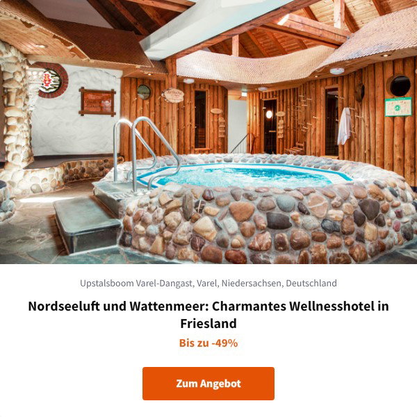 Nordseeluft und Wattenmeer: Charmantes Wellnesshotel in Friesland