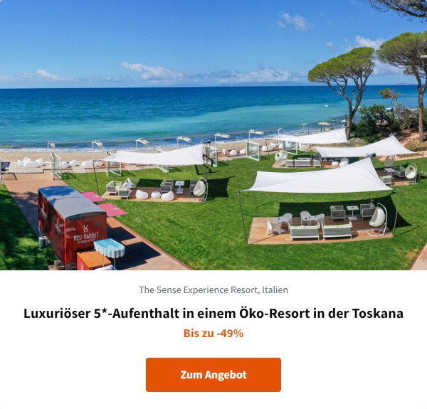 Luxuriöser 5*-Aufenthalt in einem Öko-Resort in der Toskana