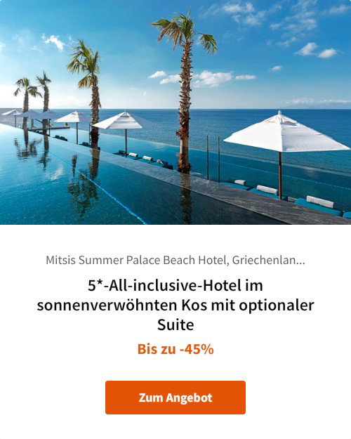 5*-All-inclusive-Hotel im sonnenverwöhnten Kos mit optionaler Suite