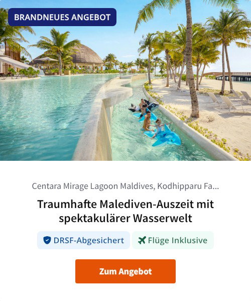 Traumhafte Malediven-Auszeit mit spektakulärer Wasserwelt