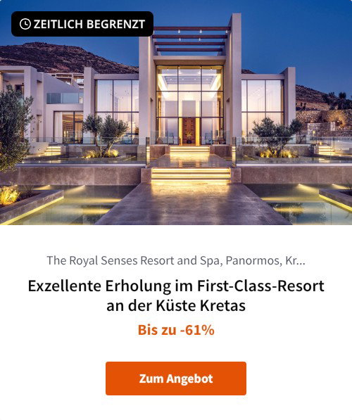 Exzellente Erholung im First-Class-Resort an der Küste Kretas