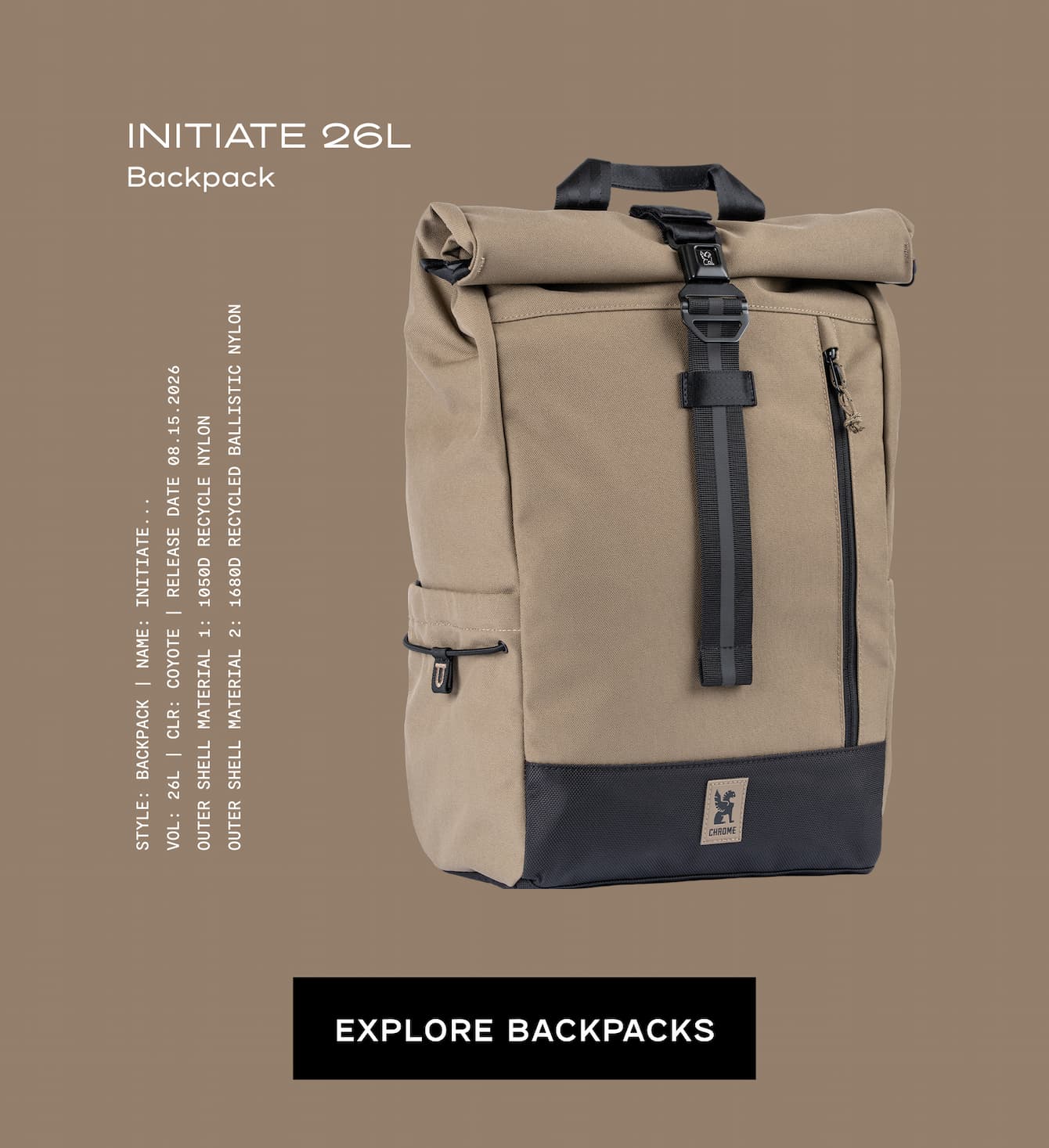 Explore backpacks in the new coyote color