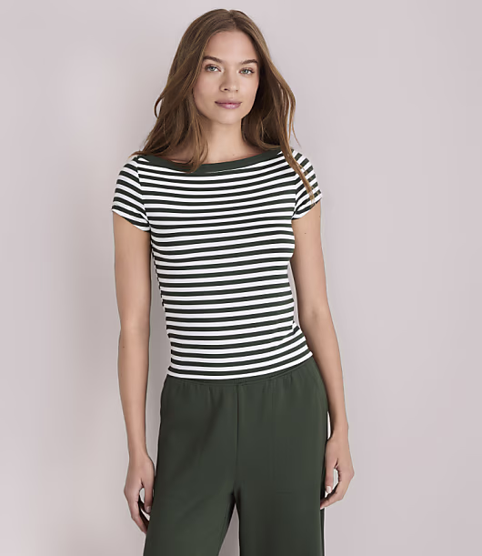 Lou & Grey Striped Essential Modal Baby Tee