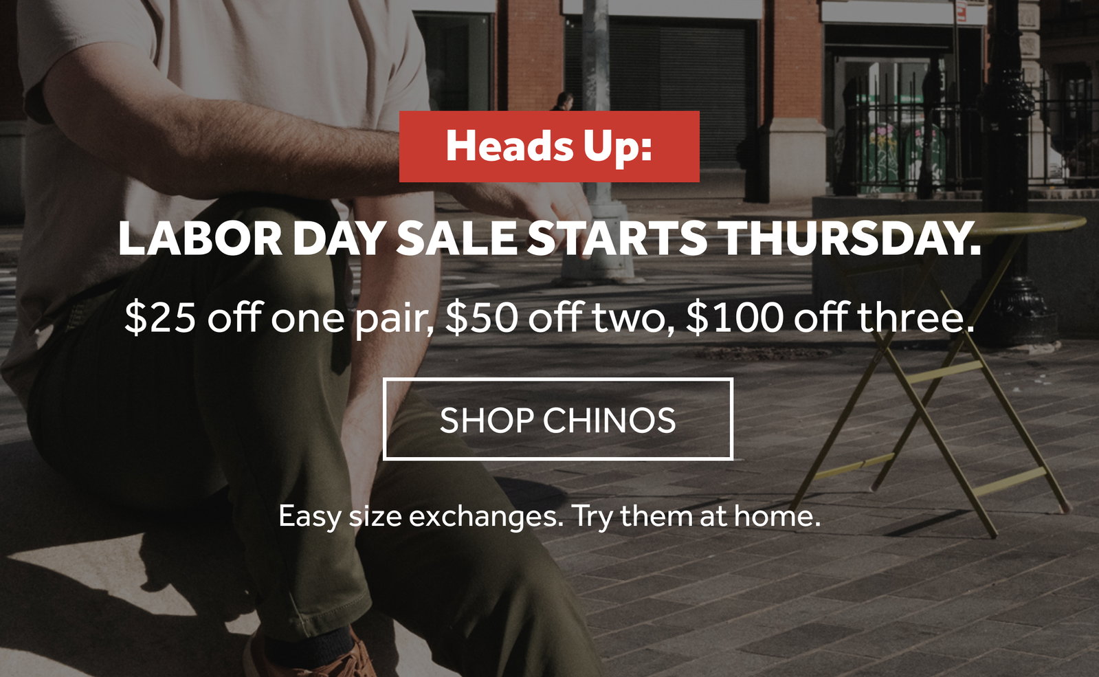 Labor Day Sale Starts Thursday