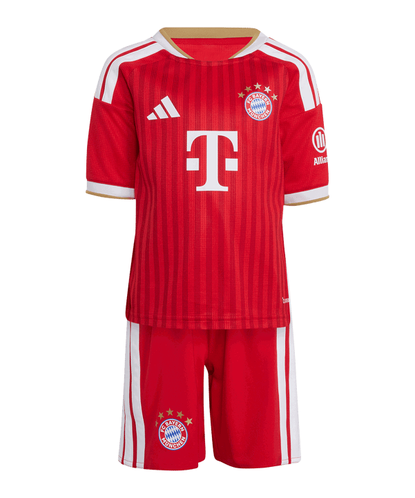 adidas FC Bayern München Trikot Set Home 2026/2027 Kids Rot