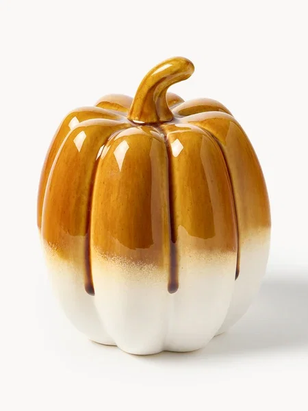 Objeto decorativo con forma de calabaza Moranga, Al 17 cm