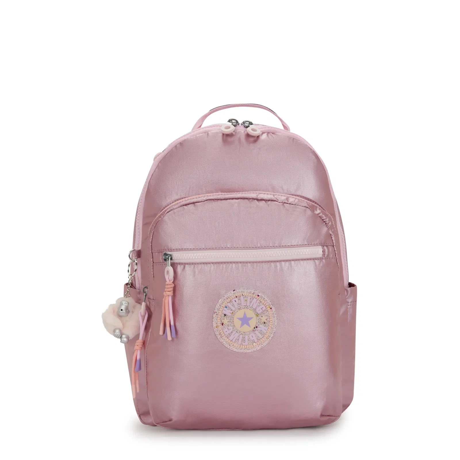 Seoul Large Metallic 15" Laptop Backpack-Bronze Pink Metallic C