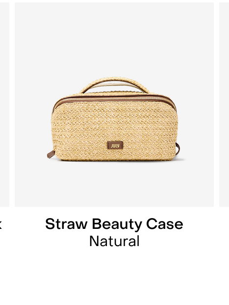Straw Beauty Case Natural