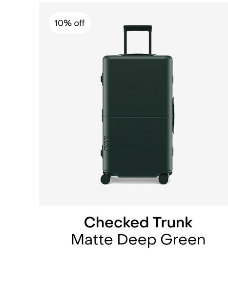Checked Trunk Matte Deep Green