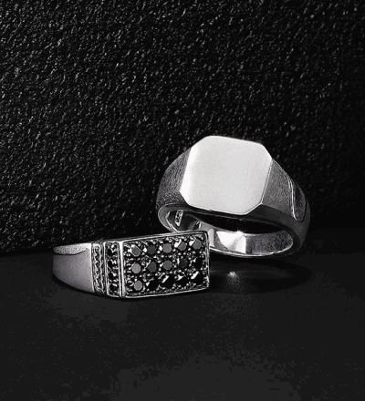 Two men’s rings.