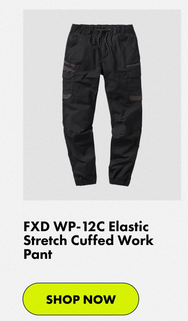 FXD WP-12C Elastic Stretch Cuffed Work Pant | Shop now
