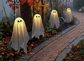 Set of 4 Hanging Ghost Stakes
