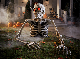 Giant Ground-Breaking Skeleton Lawn Decor
