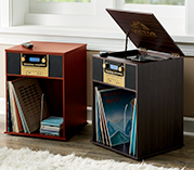 Victor 7-in-1 Turntable Music Center with Storage