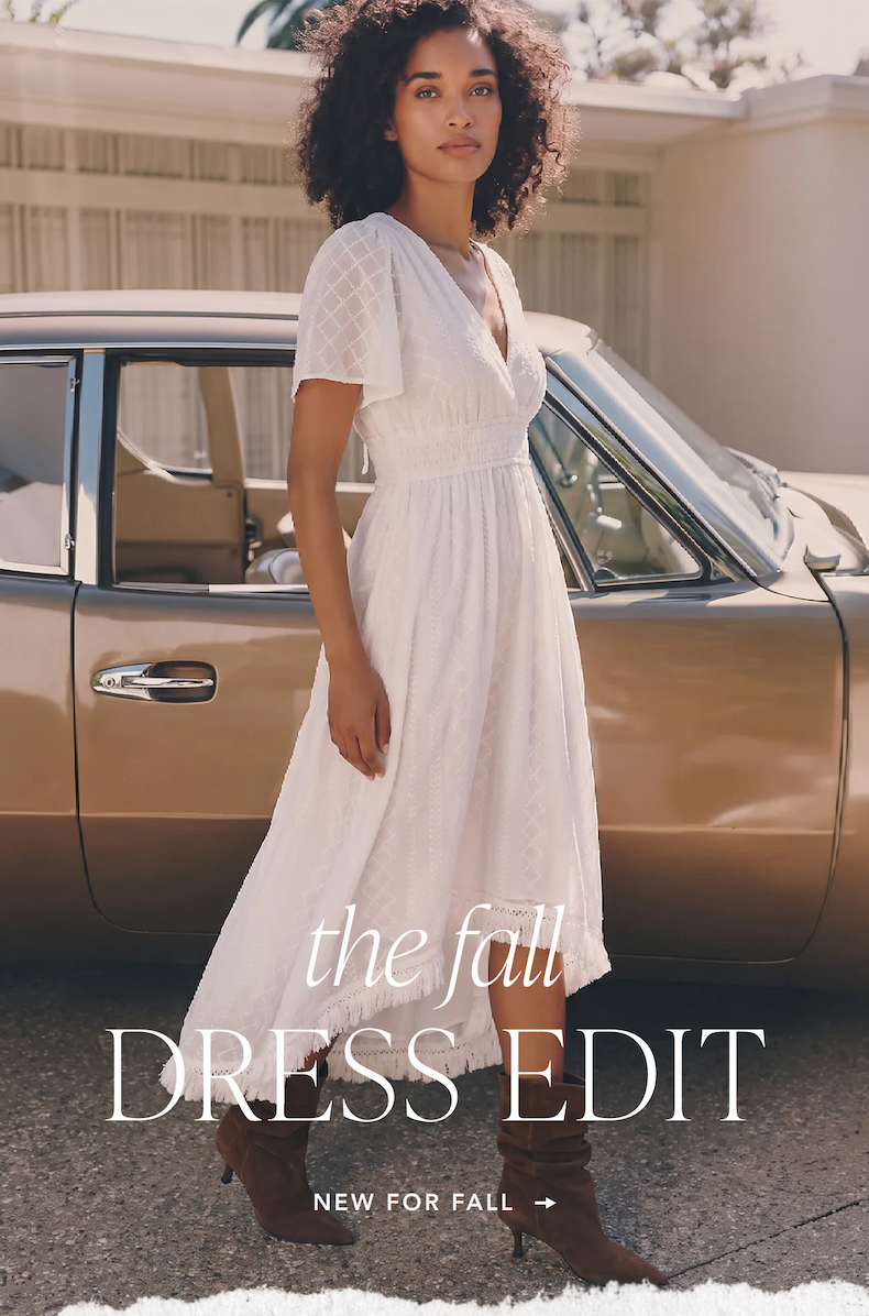 The fall dress edit. New for fall.