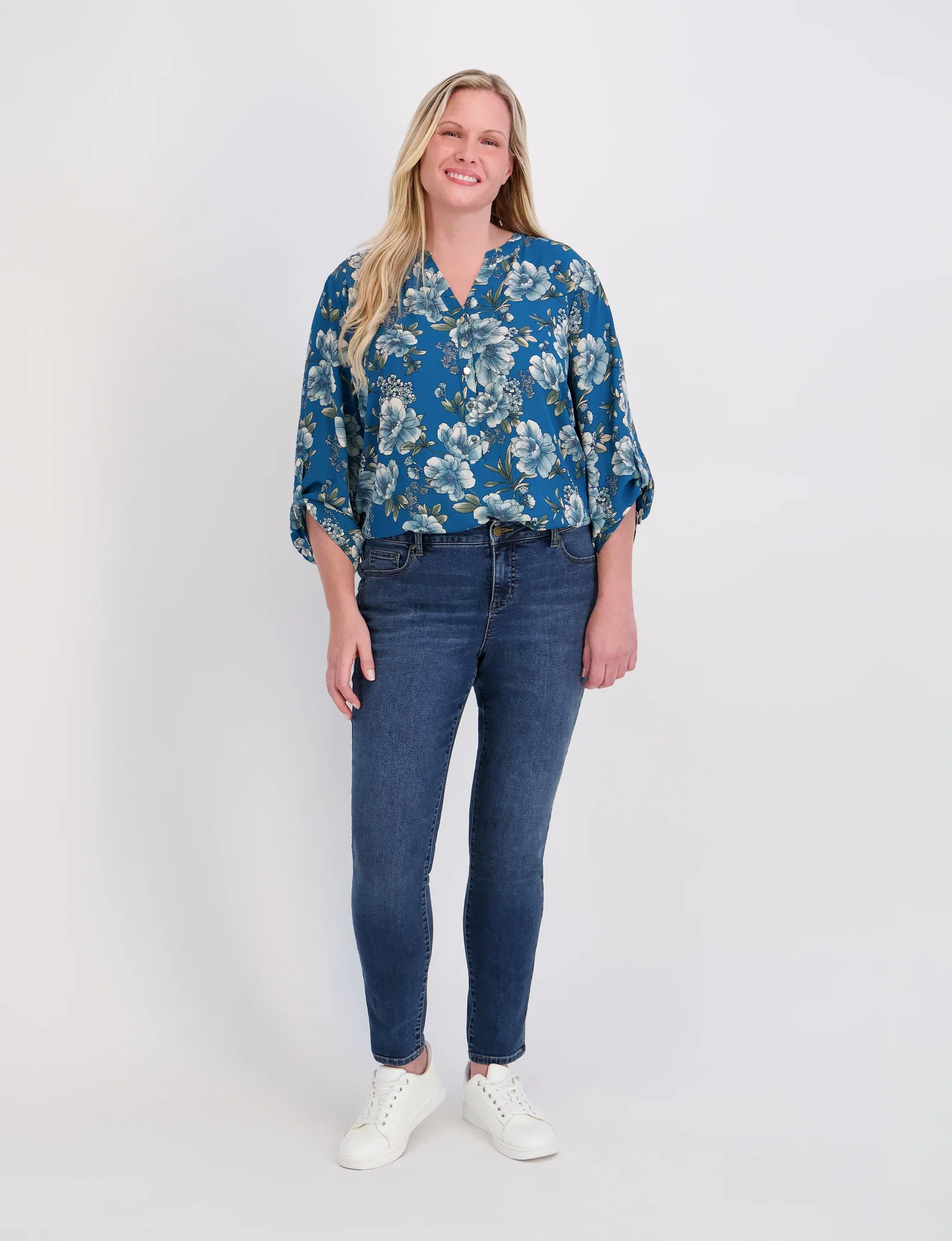 Image of Westport Signature Skinny 5 Pocket Denim Jean - Plus