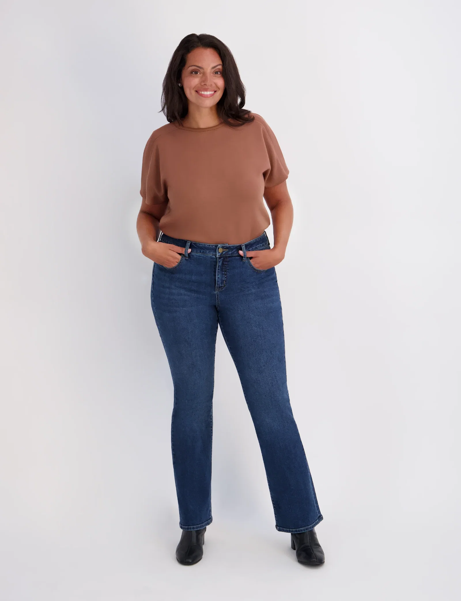 Image of Westport Signature Bootcut 5 Pocket Denim Jean - Plus