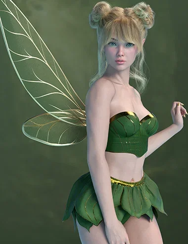 X-Fashion Enchanted Fairy Costume for Genesis 9 and 8 Female