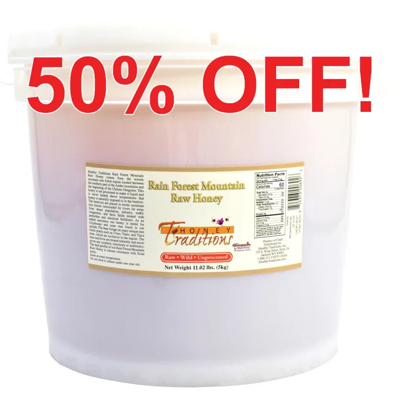 Image of Rain Forest Mountain Raw Honey - 11 lb. Pail