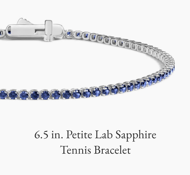 6.5 in. Petite Lab Sapphire Tennis Bracelet