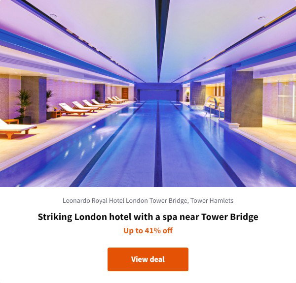Striking London hotel with a spa near Tower Bridge